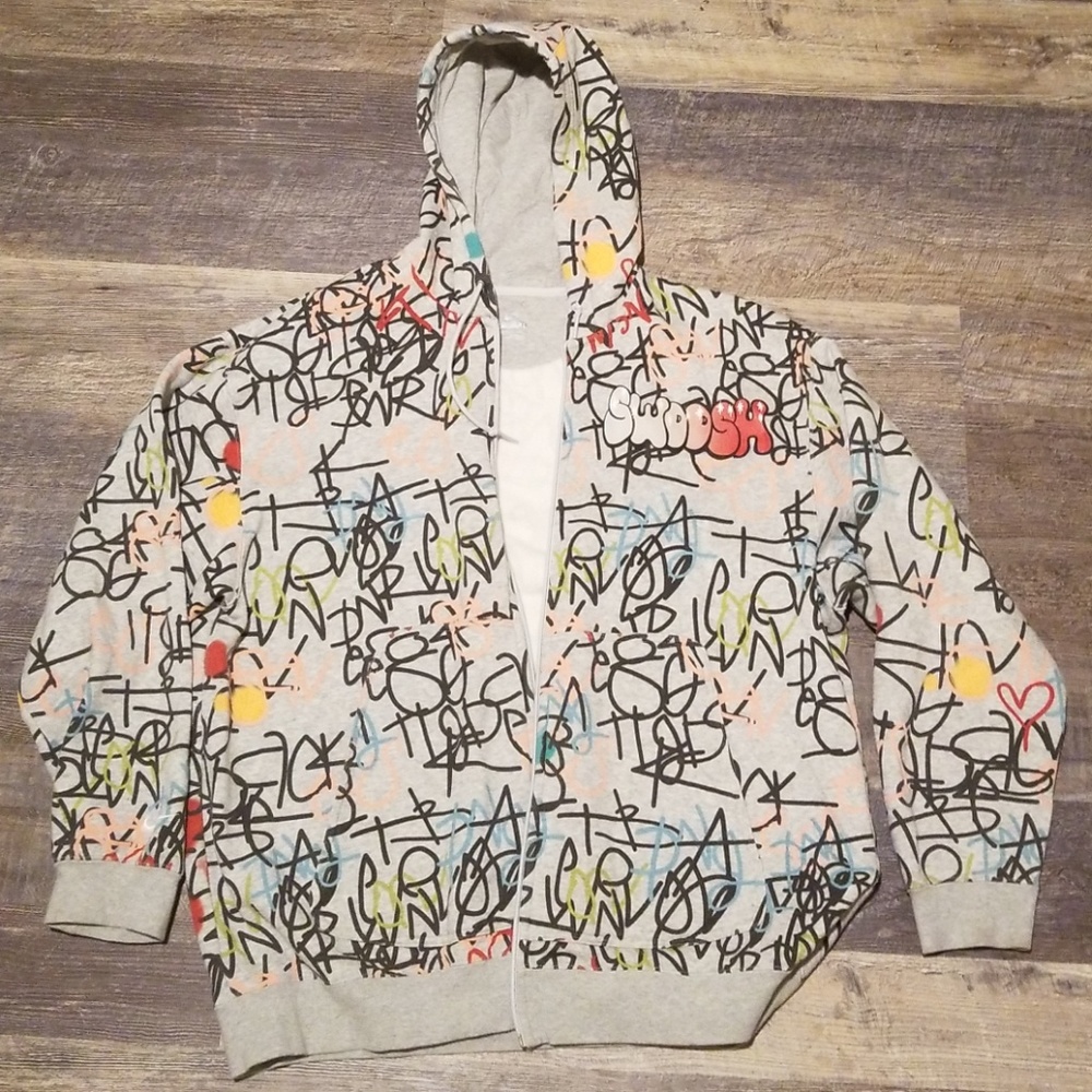 Nike swoosh zip up hoodie